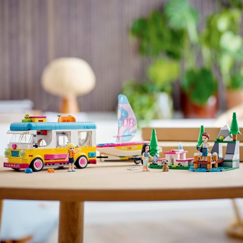 LEGO Friends Forest Camper Van and Sailboat Building Toy 487 pc