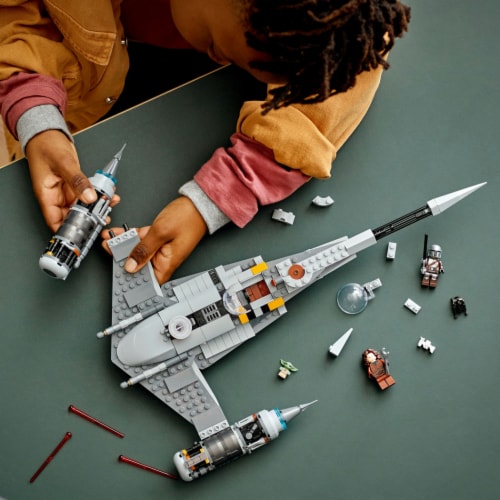 LEGO® Star Wars The Mandalorian's N-1 Starfighter 75325 Building Toy Set Perspective: right