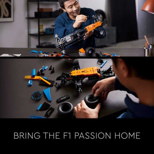 LEGO Technic McLaren F1 Race Car 42141 Model Building Kit (1,432 Pieces) Perspective: right