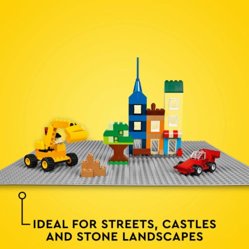 LEGO® Classic Gray Baseplate Building Set Perspective: right