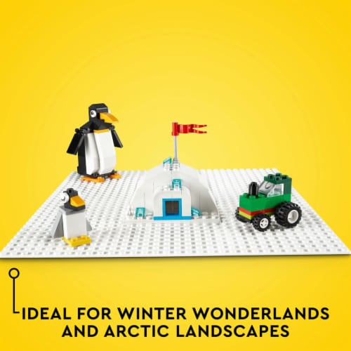 LEGO® Classic White Baseplate Building Set 11026 Perspective: right