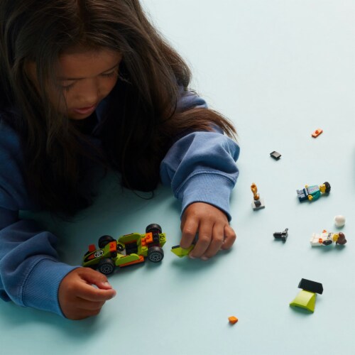 LEGO® City Green Race Car Set Perspective: right