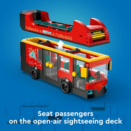 LEGO® City Double-Decker Sightseeing London Bus - Red Perspective: right