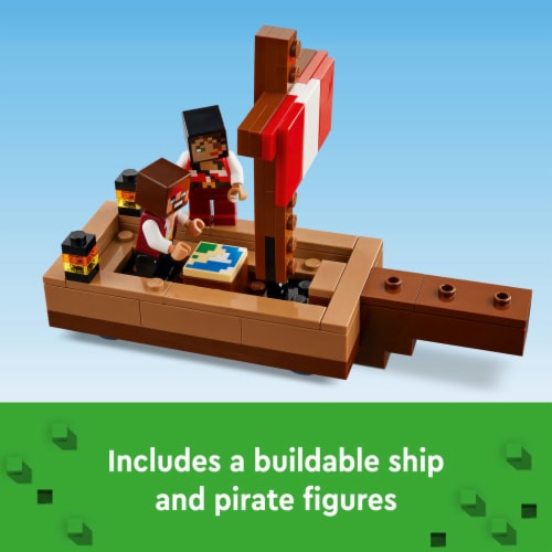 LEGO Minecraft Pirate Ship Voyage Boat Set 166 pc Fred Meyer