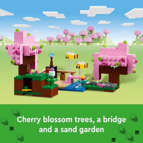 LEGO® Minecraft Cherry Blossom Garden Set Perspective: right