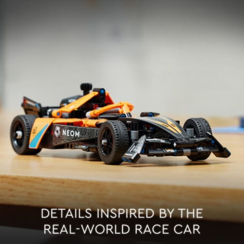 LEGO Technic NEOM McLaren Formula E Race Car Toy and Birthday Gift Idea 42169 Perspective: right