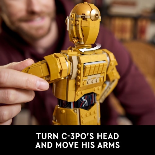 LEGO® Star Wars C-3PO Buildable Droid Figure for Build and Display Perspective: right