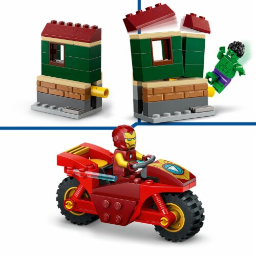 LEGO® Marvel® Iron Man With Bike And The Hulk Perspective: right