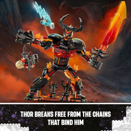LEGO® Marvel Thor vs. Surtur Construction Figure 76289 Perspective: right