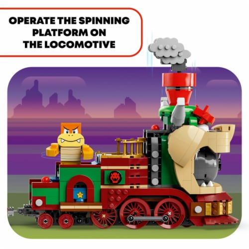 LEGO® Super Mario™ The Bowser Express Train 71437 Building Set Perspective: right
