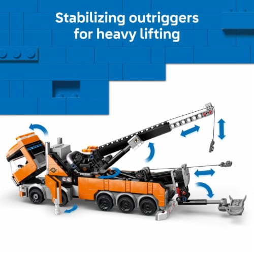LEGO City Heavy-Duty Recovery Tow Truck with Crane 60467 Perspective: right