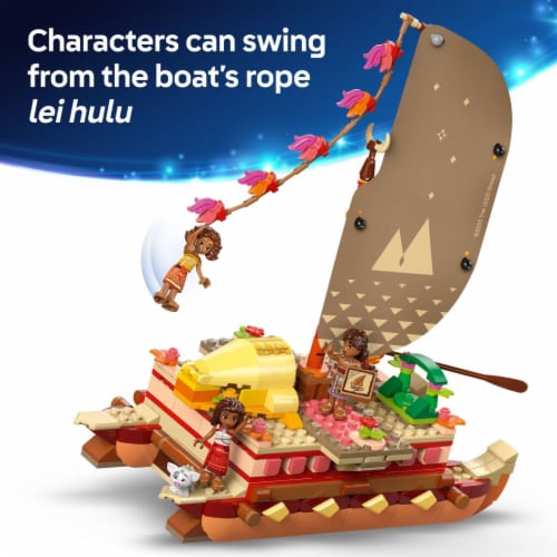 LEGO Disney Moana’s Adventure Canoe Fantasy Toy Boat Building Set 43270 Perspective: right