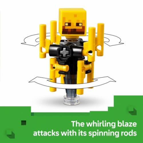 LEGO Minecraft The Nether Lava Battle Building Toy 21266 Perspective: right