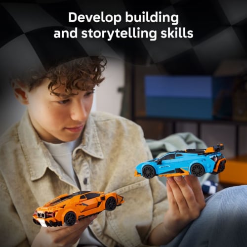 LEGO Speed Champions Lamborghini Revuelto & Huracán STO 77238 Perspective: right