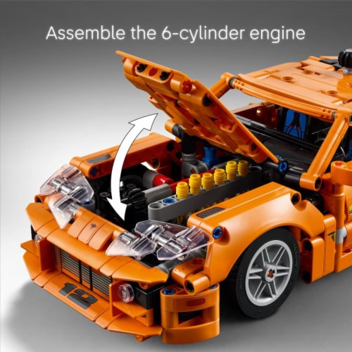 LEGO® Technic Fast and Furious Toyota Supra MK4 Toy Car 42204 Building Set Perspective: right