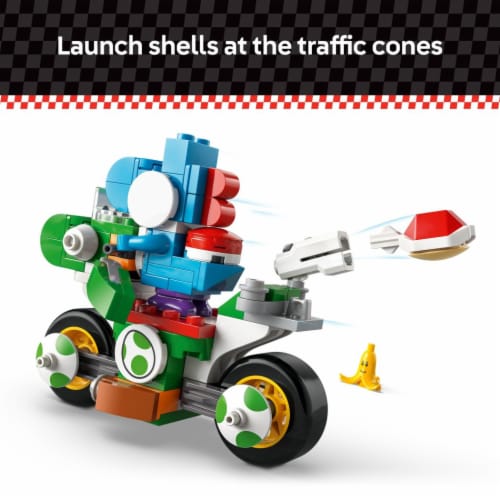 LEGO Super Mario: Mario Kart Yoshi Bike Building Toy 72031 Perspective: right