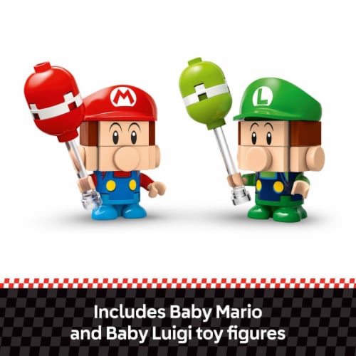 LEGO Super Mario: Mario Kart Baby Mario vs. Baby Luigi Building Toy 72034 Perspective: right