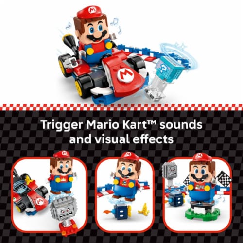 LEGO Super Mario: Mario Kart – Interactive LEGO Mario & Standard Kart 72043 Perspective: right