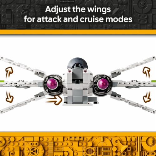 LEGO Star Wars: Revenge of the Sith ARC-170 Starfighter Spaceship Building Toy 75402 Perspective: right