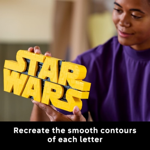 LEGO Star Wars Brick-Built Star Wars Logo 75407 Perspective: right