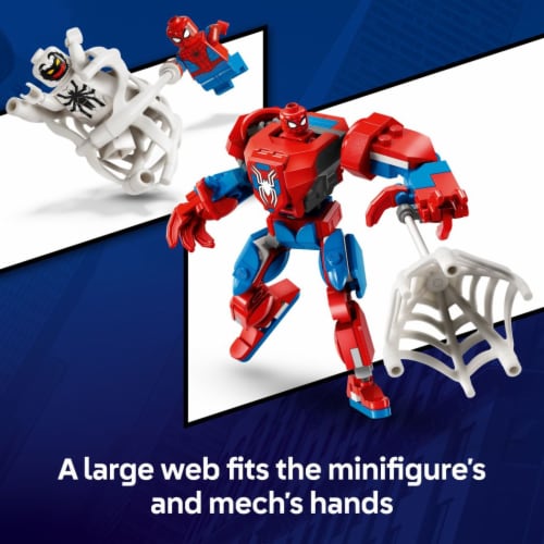 LEGO Marvel Spider-Man Mech vs. Anti-Venom Building Toy Set 76308 Perspective: right