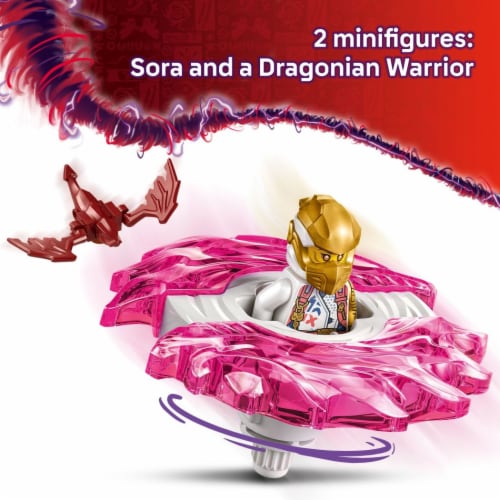 LEGO NINJAGO Sora's Dragon Spinjitzu Spinner Building Toy 71824 Perspective: right