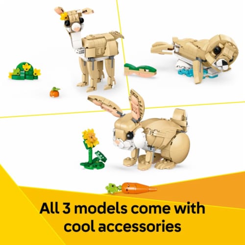 LEGO Creator 3 in 1 Cute Bunny Building Toy Set 31162, 326 pc - Pick ‘n Save