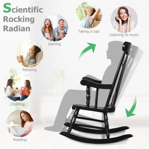 Rocking chair adult wooden single rocker deals