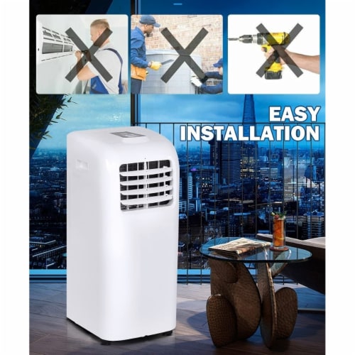 Portable Air Conditioner Cooling Fan Dehumidifier 8000BTU ASHRAE w/ Remote Control Perspective: right