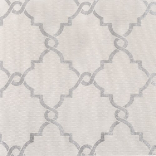 Madison Park Westmont Fretwork Print Grommet Top Window Curtain - Ivory Perspective: right