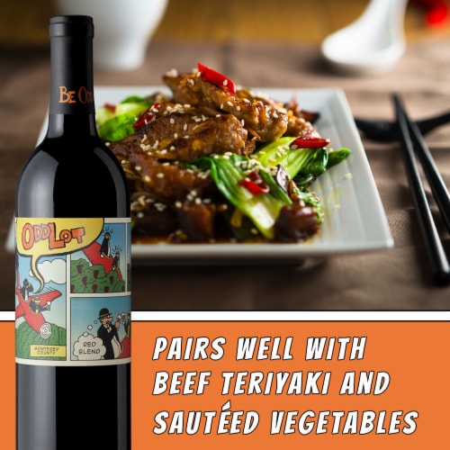 Odd Lot Cabernet Sauvignon-Syrah Red Blend Wine Perspective: right