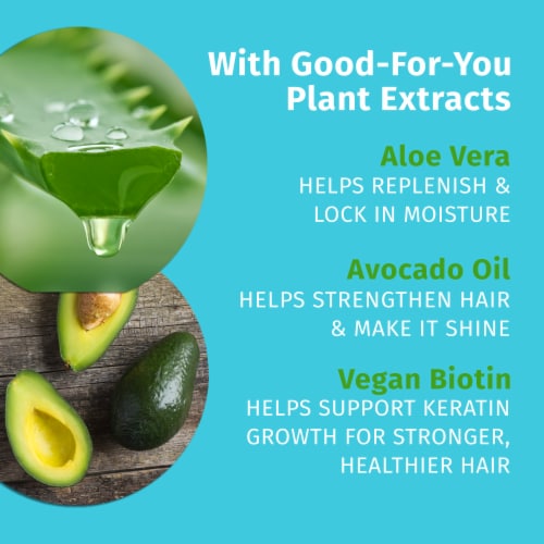 Hempz Original Floral Banana Herbal Shampoo with Vegan Biotin & Aloe Vera for All Hair Types Perspective: right