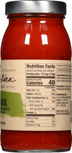 Cucina Antica® Tomato Basil Sauce Perspective: right
