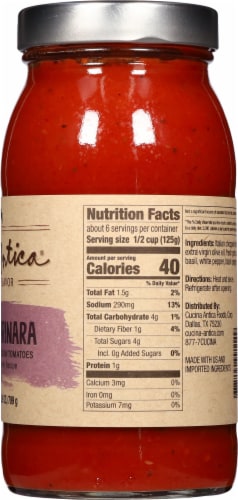 Cucina Antica® Garlic Marinara Sauce Perspective: right