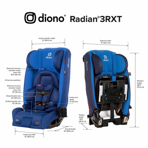 Diono 3 rxt clearance dimensions