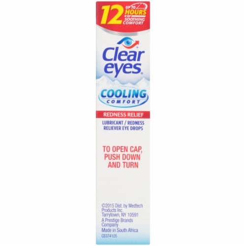 Clear Eyes Cooling Comfort Redness Relief Eye Drops Perspective: right