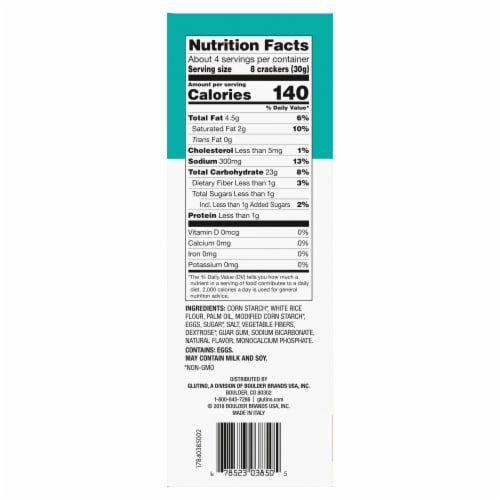 Glutino Original Gluten Free Crackers Perspective: right