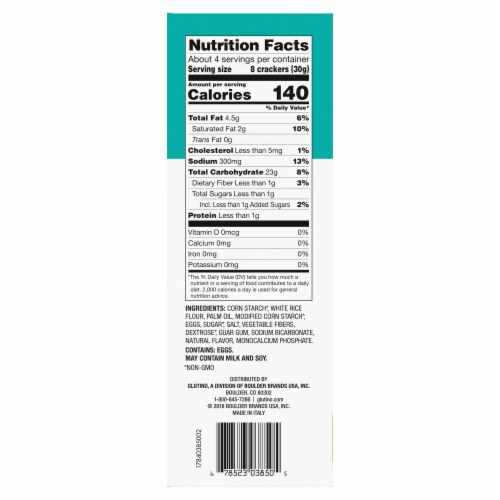 Glutino Gluten Free Original Crackers Perspective: right