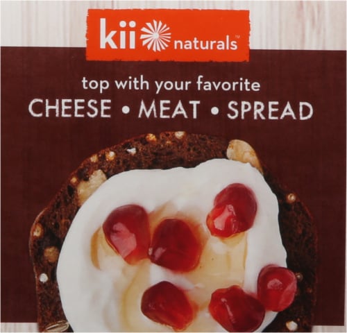 Kii Naturals Artisan Crisps Date & Walnut with Fennel Perspective: right