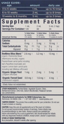 Mommy's Bliss  Gripe Water Liquid Dietary Supplement Nighttime 1 Month+ Perspective: right