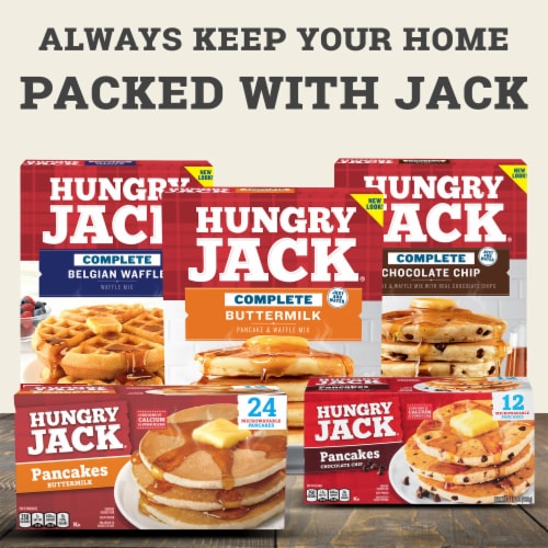 Hungry Jack Buttermilk Mini Pancakes, 80 Count Pack Perspective: right