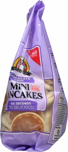 De Wafelbakkers® Chocolate Chip Mini Pancakes Perspective: right