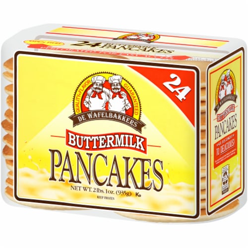 De Wafelbakkers Fully Baked Buttermilk Pancakes 24 Count Perspective: right
