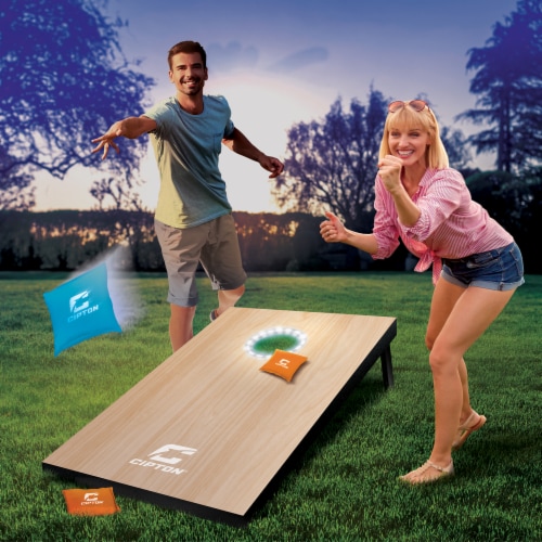 Cipton® LED Cornhole Board Set Perspective: right
