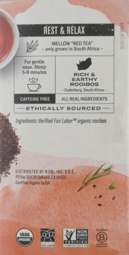 Numi® Organic Rooibos Tea Bags Perspective: right