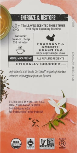 Numi® Organic Jasmine Green Tea Bags Perspective: right