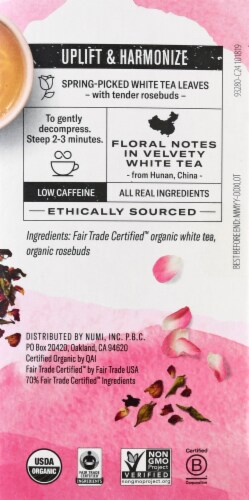 Numi  Velvet Garden™ White Rose Tea Bags Perspective: right