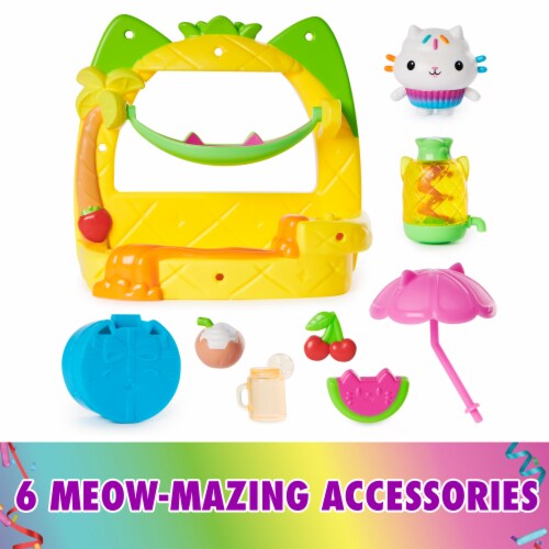 Gabby's Dollhouse Cakey's Fruit Smoothie Party Balcony Playset Perspective: right