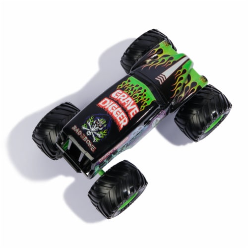 Monster Jam Official Grave Digger Monster Truck Collector Die-Cast Vehicle Perspective: right