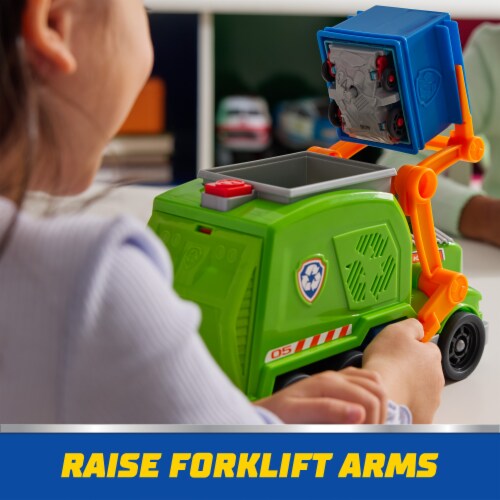 PAW Patrol™: Crush N’ Roll Recycling Truck™ with Rocky Action Figure Perspective: right